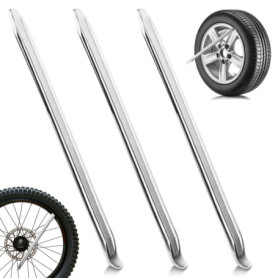 KILDOWS 3 Pièces Demonte Pneu, 30cm Démonte Pneu Moto Levier de Pneus de Voiture Manuel Outils de Réparation de Pneu Démonte-Pne