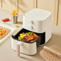 100 Papier Sulfurisé Air Fryer，Perforé Papier Cuisson Air Fryer，Jetable Antiadhésive Sans Huile Papier Parchemin Accessoires pou