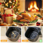 100 Papier Sulfurisé Air Fryer，Perforé Papier Cuisson Air Fryer，Jetable Antiadhésive Sans Huile Papier Parchemin Accessoires pou