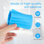4pcs Porte Savon,Support Savon， Silicone avec Drain de vidage，Porte Savon Douche，Plateau à Savon,pour Salle de Bain Cuisine Comp