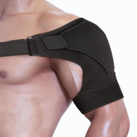 Attelle Épaule à Bandage Réglable,Soutien d'Épaule avec coussin de pression pour hommes et femmes,Taille Adjustable pour déchiru