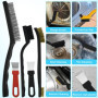 Byfoyif 9 Pcs Brosse de Nettoyage en Laiton/Inox/Nylon avec 2 Pelles, Brosse Métallique pour Enlever La Rouille, Brosse Métalliq