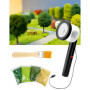 QWORK® Kit de Fabrication de Herbe modelisme - avec 4 Couleurs Poudre d'herbe de Simulation et Brosse de Nettoyage - pour Les pa