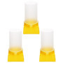 QWORK® 3 Pcs Abreuvoir Abeille Plastique, Distributeur d'eau pour Abeilles, Apiculture Materiel
