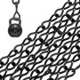 QWORK® Chaînes de paniers suspendus, chaînes suspension de 5 m, chaînes noires réglables, pour nichoirs, jardinières et ornement