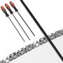 QWORK® 3 Pièces lime chaine tronconneuse, aiguiseur chaine tronconneuse acier au carbone 4,0 mm/4,8 mm/5,5 mm, limes rondes, pou