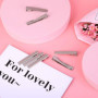 iYinJuan 60pcs Pinces à Cheveux Crocodile en Métal, Pinces à Cheveux en Argent, Barrette Accessoires de Bricolage Antidérapants 