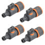 SI SEN 4 Pièces Vanne de Régulation, Adaptateur de Connecteur Rapide pour Vanne d'Arrêt, Raccords Tuyau Rapides Vanne, pour Arro