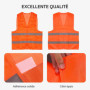 Cheerhom Gilet de Voiture 2 Pièces Gilet de Sécurité de Voiture Réfléchissant pour Hommes Femme, Gilets de Sécurité pour Adultes