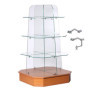 Lokatall Lot de 6 supports de serrage réglables sans monture pour vitrines, aquariums, balustrade