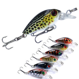 MMSGA Leurres de Pêche Flottante ,leurres de pêche pour Bar,Appât bionique pour la nage Flexible,Appâts durs hameçons triples Ye