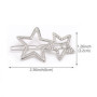 8 Pcs Bijoux Cheveux,Barrette Cheveux Femme,Barrette Cheveux Mariage,Pince à Cheveux Etoile Creuse Barrette Epingle Accessoire d