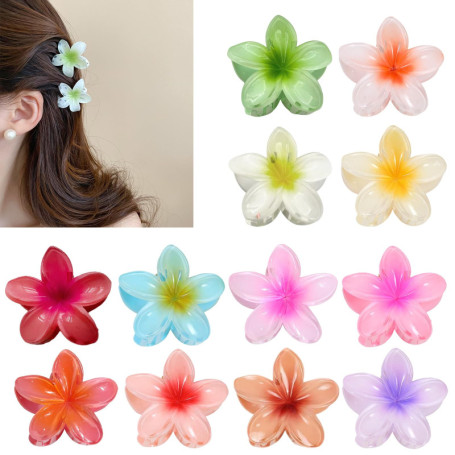 ZkateTrade 12 Pièces Pince Cheveux Fleur, Petite Pinces à Griffes Fleur Antidérapantes, Barettes Cheveux Fleur Forte Grip Pour F
