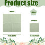 Serviette Papier Vert, 100 Serviettes de Table Vert Sauge, Sauge Serviette Papier Anniversaire pour Mariage Dîner Anniversaire d