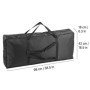 Flexzion Housse de clavier 61 touches souple étanche avec poignée transport poches bandoulière réglable - Sac étui pour clavier 