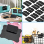 Vegena Lot de 30 Porte Etiquette, Porte étiquette pour Panier, Porte Étiquette à Clipser, Porte-étiquettes PVC Amovibles et 2 Ma