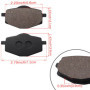 Yerbay Plaquettes de Frein Arrière pour Yamaha XT 600 E 1992-2003