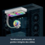 ARCTIC Liquid Freezer III Pro 240 A-RGB (blanc) - Refroidisseur CPU AIO, 2 x 120 mm refroidissement à eau, radiateur 38 mm, pomp