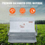 VEVOR Mangeoire à Poules Capacité 11 kg Mangeoire Automatique pour Volaille Nourrir 10 Poulets Jusqu'à 11 Jours Acier Galvanisé 