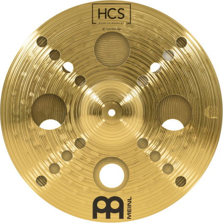 Meinl Cymbals HCS Cymbale Trash Stack 16 pouces (40,64cm) avec Trous – pour Batterie – Finition Traditionelle en Laiton, fabriqu