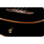Ortega Guitars Ukulélé Tenor Acoustique – Série Onyx – Housse Incluse – Épicéa / Acajou, Noir (RUOX-TE)