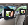 TFY Support Voiture Appui-tête pour Swivel & Bloc-Lecteur DVD portable-9 pouces