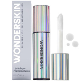 Wonderskin Lip Relapse Plumping Gloss – Gloss Repulpant pour des Lèvres Plus Pulpeuses avec Finition Brillante, Non Collante et 