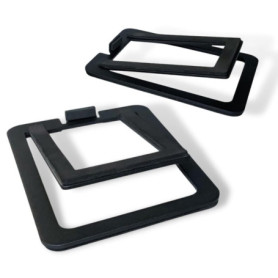 Audioengine DS1M Metal Speaker Stands Paire - Supports de Haut-parleurs de Bureau en Acier inclinés pour Petits Haut-parleurs, H