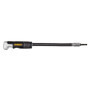 DEWALT Adaptateur de perceuse à angle droit, FlexTorq, système 4 en 1, compact, tige flexible droite, 30,5 cm (DWAMRASETFT)