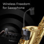 NUX B-6 Système de saxophone sans fil avec étui de charge, portée de fonctionnement de 20 mètres, audio haute résolution 24 bits