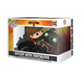Funko Pop! Rides Deluxe: HTTYD – Hiccup with Toothless - How to Train Your Dragon - Figurine en Vinyle à Collectionner - Idée de