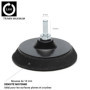 Glass Polish Patin de support auto-agrippant de 75 mm pour perceuse avec fixation universelle pour perceuse