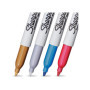 SHARPIE Marqueurs Métallisés Permanents Pointe Fine Assortiment de Couleurs Lot de 4
