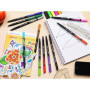 BIC Intensity Kit de Coloriage - Feutres/Feutres Fins/Crayons de Couleur/2 Cahiers de Coloriage Anti-Stress - Coffret de 60 pièc