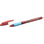 BIC Illusion Stylos-Bille Effaçables et Rechargeables à Pointe Moyenne (0,7 mm) - Rouge, Boîte de 12