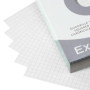 Exacompta - Réf. 10209E - Paquet de 100 fiches bristol quadrillées 5x5 non perforées - sous film - compatibles avec imprimante j