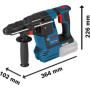 Bosch Professional 18V System GBH 18V-26 F - Taladro percutor inalámbrico (2 baterías x 5.0 Ah, en L-BOXX)