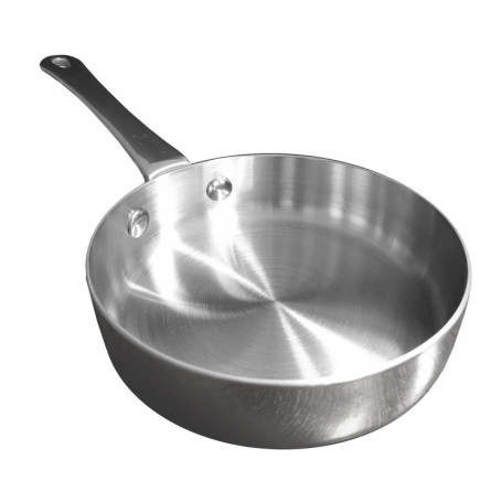 Baumalu, Mini sauteuse, inox, petite capacité, cuisson rapide et uniforme, compatible induction, taille mini, couleur inox, Acie
