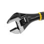 Stanley FatMax FMHT13125-0 Clé à molette réglable 6" bi-matière avec ouverture rapide, mesures métriques et en pouces, trou de s