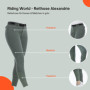 Riding World Pantalon d'équitation pour femme et enfant Alexandrie | Pantalon d'équitation avec genoux en tissu | avec poches av