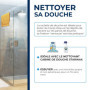 STARWAX - Raclette de Douche - Idéale pour Nettoyer les Parois de Douche - Fabriquée en France - 1 pièce