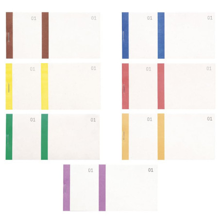 Exacompta - Réf. 96399E - Carton de 50 blocs vendeurs 100 feuillets numérotés de 1 à 100 - 2 coupons 1 détachable - Pour kermess