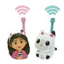 Lexibook, Gabby et la Maison Magique, Talkies-Walkies 3D, Portée 500m, 2 canaux de Communication, Clip Ceinture, Rose/Vert, TW18