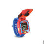 VTech - Disney Junior, La Montre-Jeu Interactive de Mickey, Montre Enfant à Clapet avec Écran Animé, Bracelet Souple, 8 Cadrans,