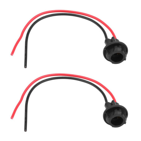 Terisass 2 Pcs Support De Tête D'ampoule T10 W5W 168 194 Doux En Caoutchouc De Voiture Plug-in Lampe Ampoule Extension Socket Ti