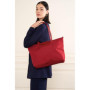 LANCASTER Grand sac cabas épaule - Smart KBA Rouge