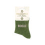 Chaussettes vertes à Paillettes "REBELLE"