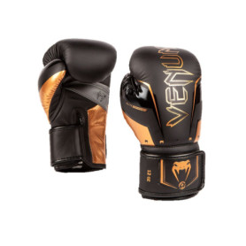 Venum, Elite Evo Gants de boxe, Mixte Adulte, 12 Oz, Noir/Bronze