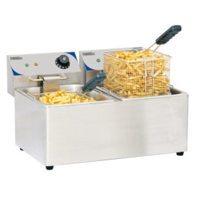 Casselin CFE82 - Friteuse électrique 2 x 8 litres