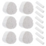 Scicalife 1000Pcs Rouleaux de Coton Dentaire Haute Absorbante Boule de Coton Roulée Tampons de Coton Bouchons de Nez pour Enfant